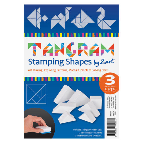 Creative School Supply Tangram Stamping Shapes Set of 3