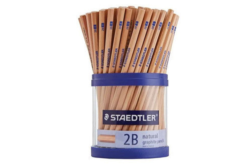 Staedtler 130 60N0KP Natural Graphite Pencils 2B Cup of 100