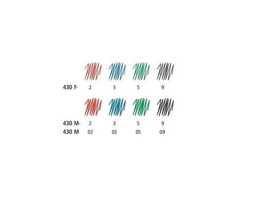 Staedtler 430MA-SPB6 Stick 430 Ballpoint Pen Medium 6 Pack Assorted Bag of 10