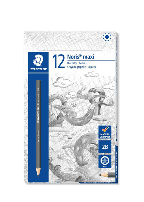 Staedtler 116 12-2B Noris Maxi Learner Graphite 2B Pencils Box of 12