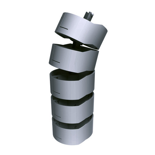 Rapidline Umbilical Power Pole 2100mm Height Only Silver