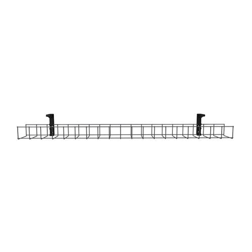 Rapidline Single Tier Cable Basket Kit 650mm 2 GPO 1.5m Interconnecting Lead Black