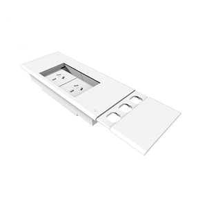 Rapidline Surface Mounted Flip Box 2 GPO 3 Data Provision White