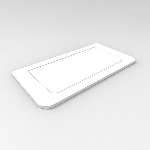 Rapidline Pop-Up Power Desk Module 2 GPO White
