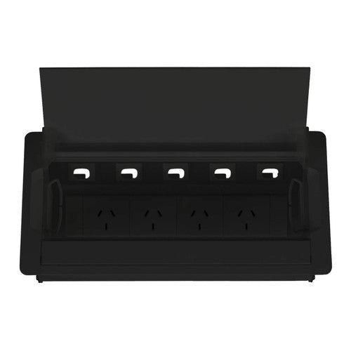 Rapidline Table Surface Mounted Service Box 4 GPO 5 Data Black