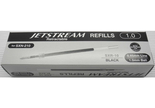 Uni SXR-10 Refill for Jetstream 1.0mm Rollerball Black Box of 12