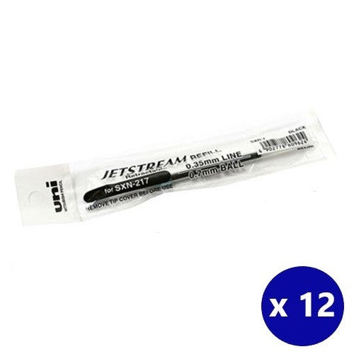 Uni SXR-7 Refill for Jetstream 0.7mm Black Box of 12