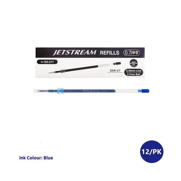 Uni SXR-C7 Refill for Jetstream 0.7mm Blue Box of 12