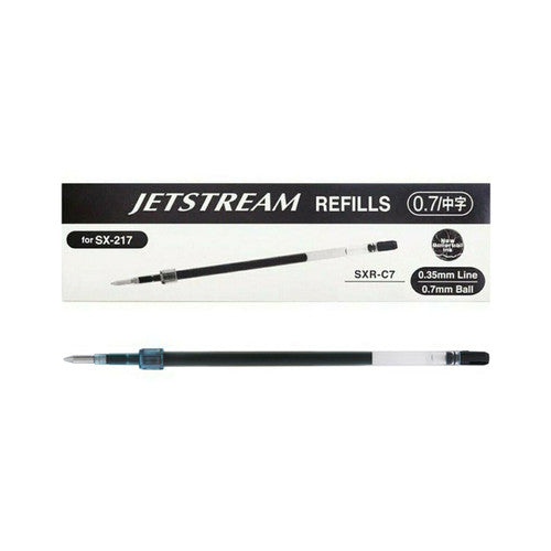 Uni SXR-C7 Refill for Jetstream 0.7mm Rollerball Black Box of 12