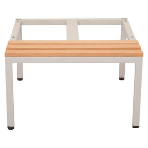 Rapidline Seat and Stand for Go 2 Lockers 305mm Light Oak / Silver Grey