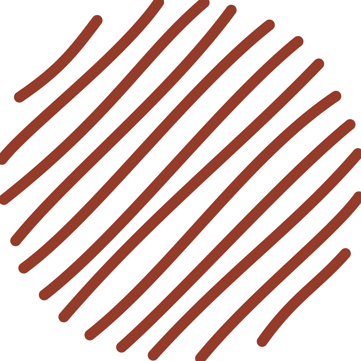 Sakura Gelly Roll Fine Point Burgundy ink scribble swatch: diagonal burgundy gel lines on white paper