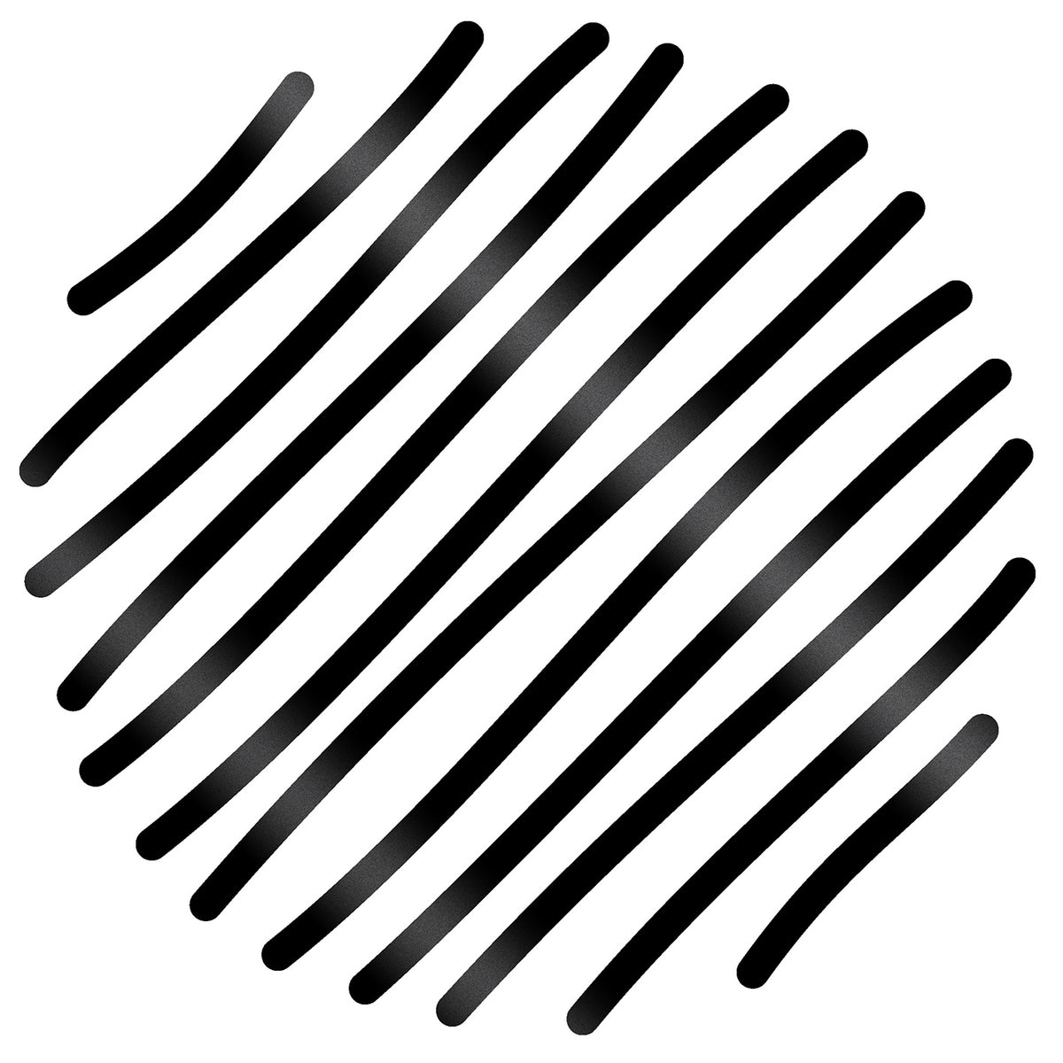 Sakura Gelly Roll Metallic Black scribble swatch drawn half over white paper and half over black