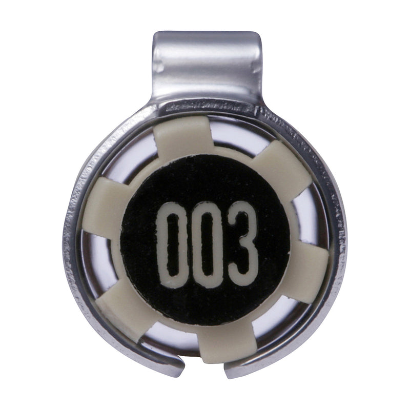 Sakura Pigma Micron 003 Black: close view of the cap end moulded with the size number 003