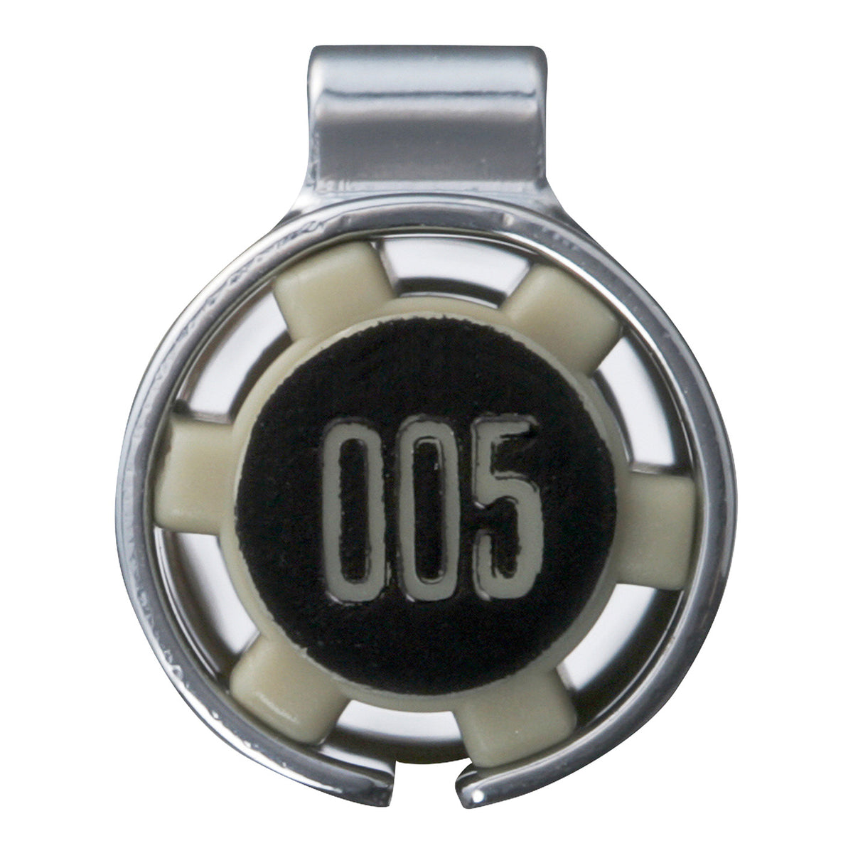 Sakura Pigma Micron 005 Black: close view of the cap end moulded with the size number 005