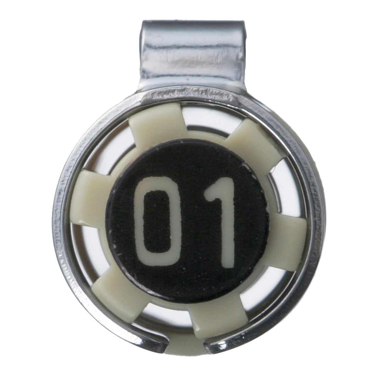 Sakura Pigma Micron 01 Black: close view of the cap end moulded with the size number 01