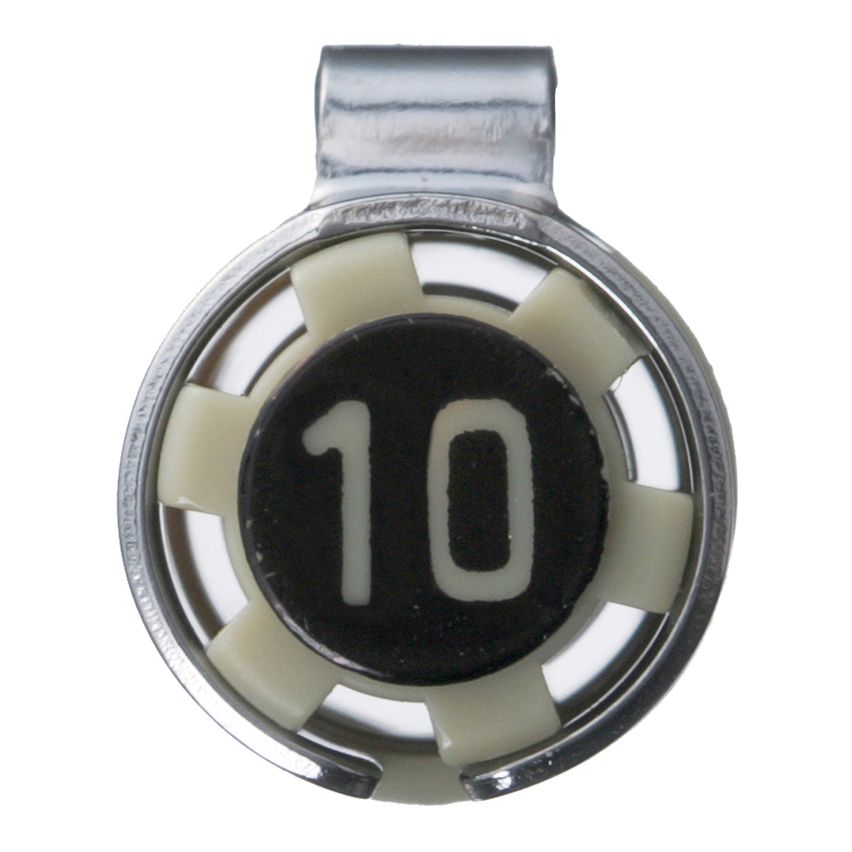 Sakura Pigma Micron 10 Black: close view of the cap end moulded with the size number 10