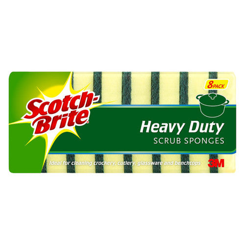 Scotch-Brite Heavy Duty Foam Scrub Sponges Pack of 8 - image 1