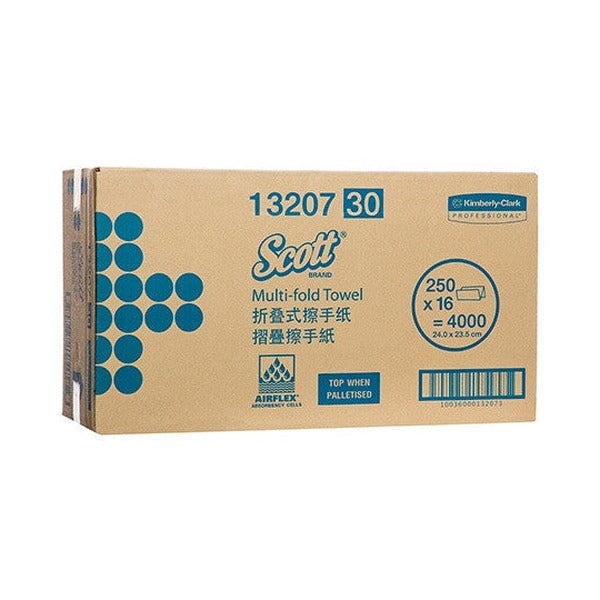 Scott Multifold Hand Towel White 250 Sheets Pack of 16 - image 3