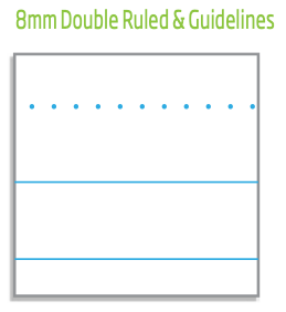 Olympic NSW Student Notebook Double Ruled 8mm Lime Green 175 x 240mm Box of 20