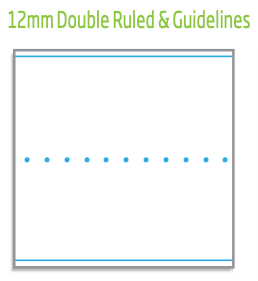 Olympic NSW Student Notebook Double Ruled 12mm Khaki 175 x 240mm Box of 20
