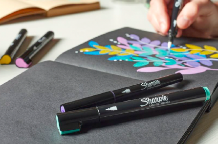 Sharpie Creative Marker Acrylic Water-Based Brush Tip Assorted Pack of 12