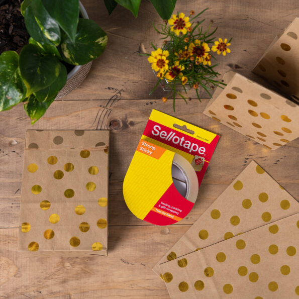 SELLOTAPE 48mm x 66m Clear Tape Roll - lifestyle view