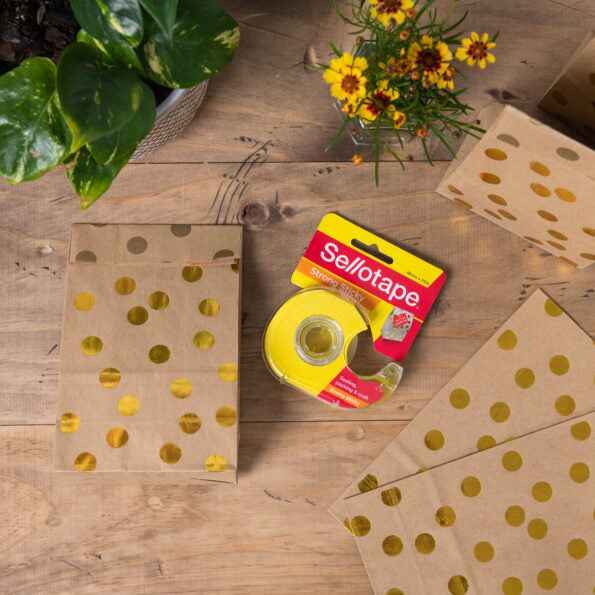 SELLOTAPE 18mm x 25m Tape Roll with Dispenser - lifestyle view