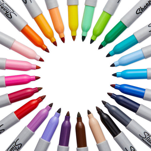 Sharpie Permanent Marker Fine Point Blue Box of 12 - image 5