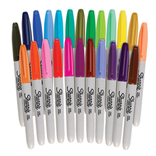 Sharpie Permanent Marker Fine Point Blue Box of 12 - image 7