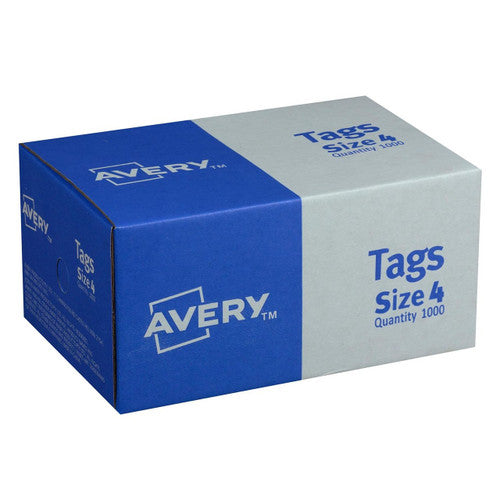 Avery Shipping Tag Size 4 108 x 54mm Red Box 50