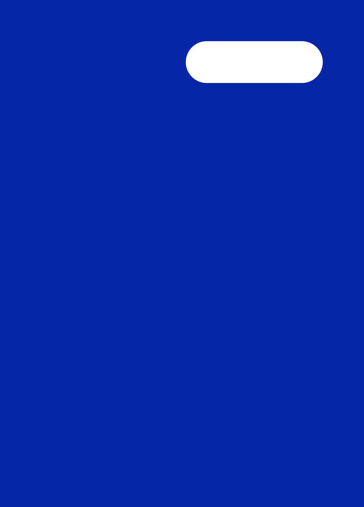 Spencil Blue A4 Book Cover Pack of 6: front artwork, plain royal blue cover, with white name and subject label cut-out