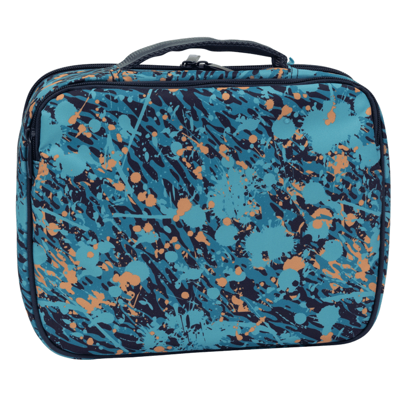 Back of the Spencil Moto Camo Trax Big Cooler Lunch Bag showing the full motocross print on the rear panel