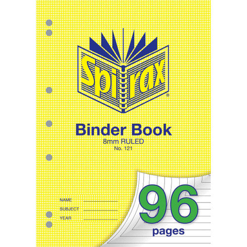 Spirax 121 Binder Book A4 96 Page 8mm Ruled - image 1