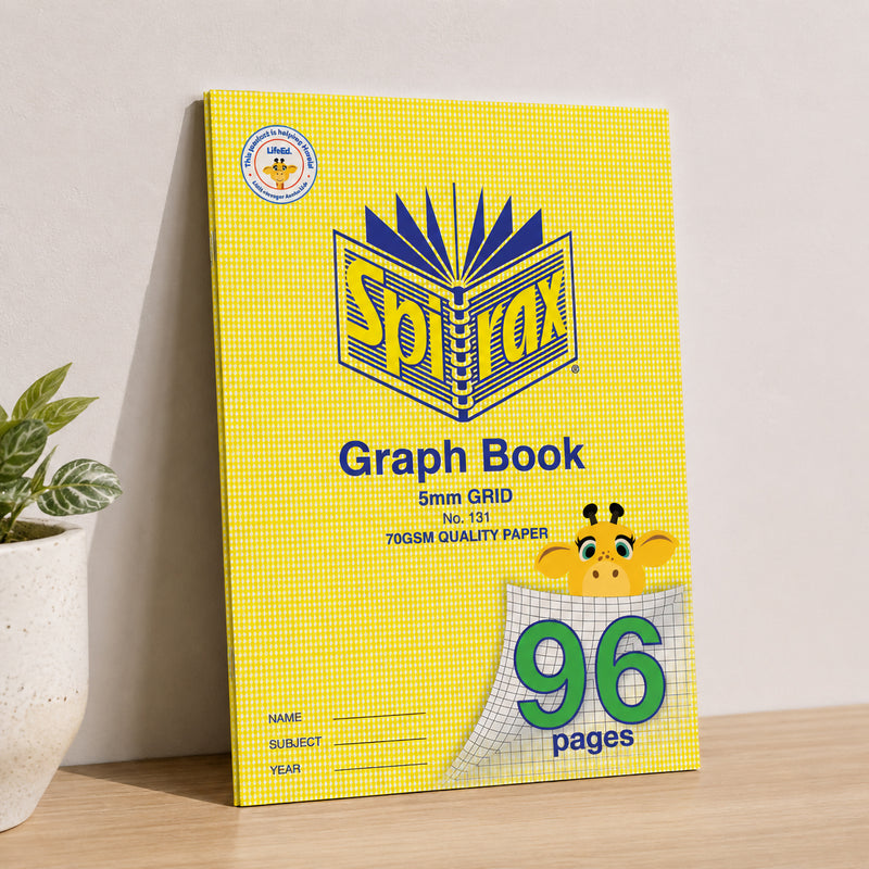 Spirax 131 A4 Graph Book 5mm Grid 96 Pages Pack of 10 - image 2