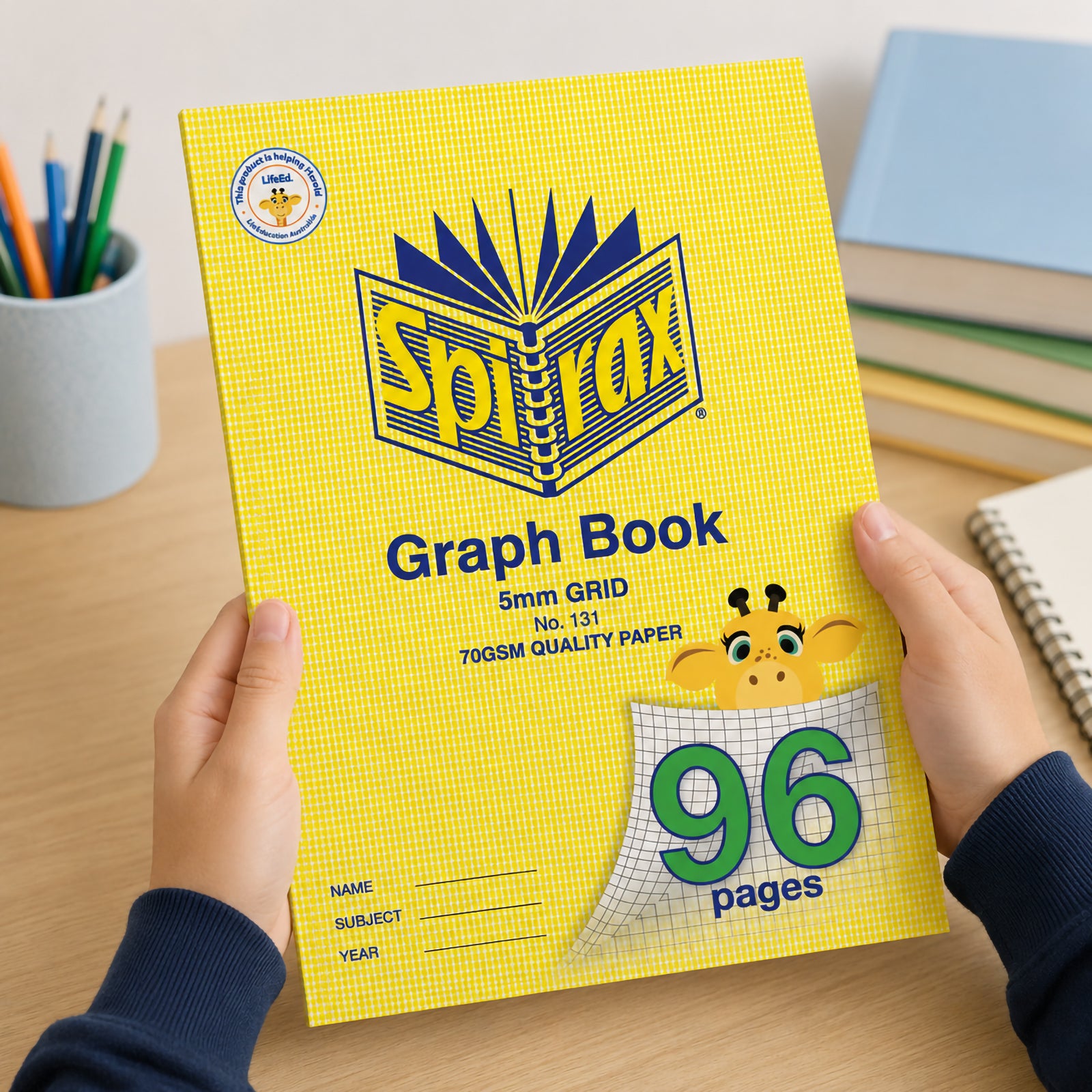 Spirax 131 A4 Graph Book 5mm Grid 96 Pages Pack of 10 - image 4