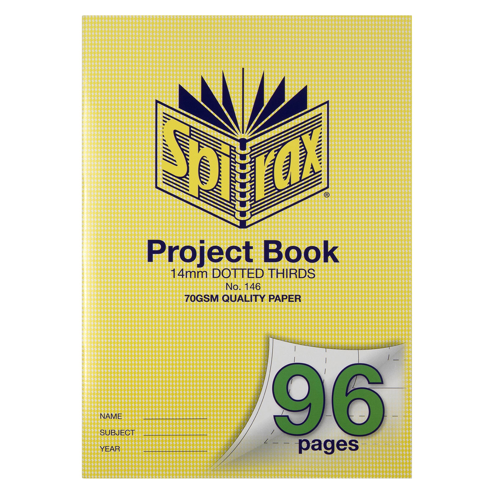 Spirax 146 A4 Project Book 96 Page 14mm Double Tramline Pack of 10 - image 1