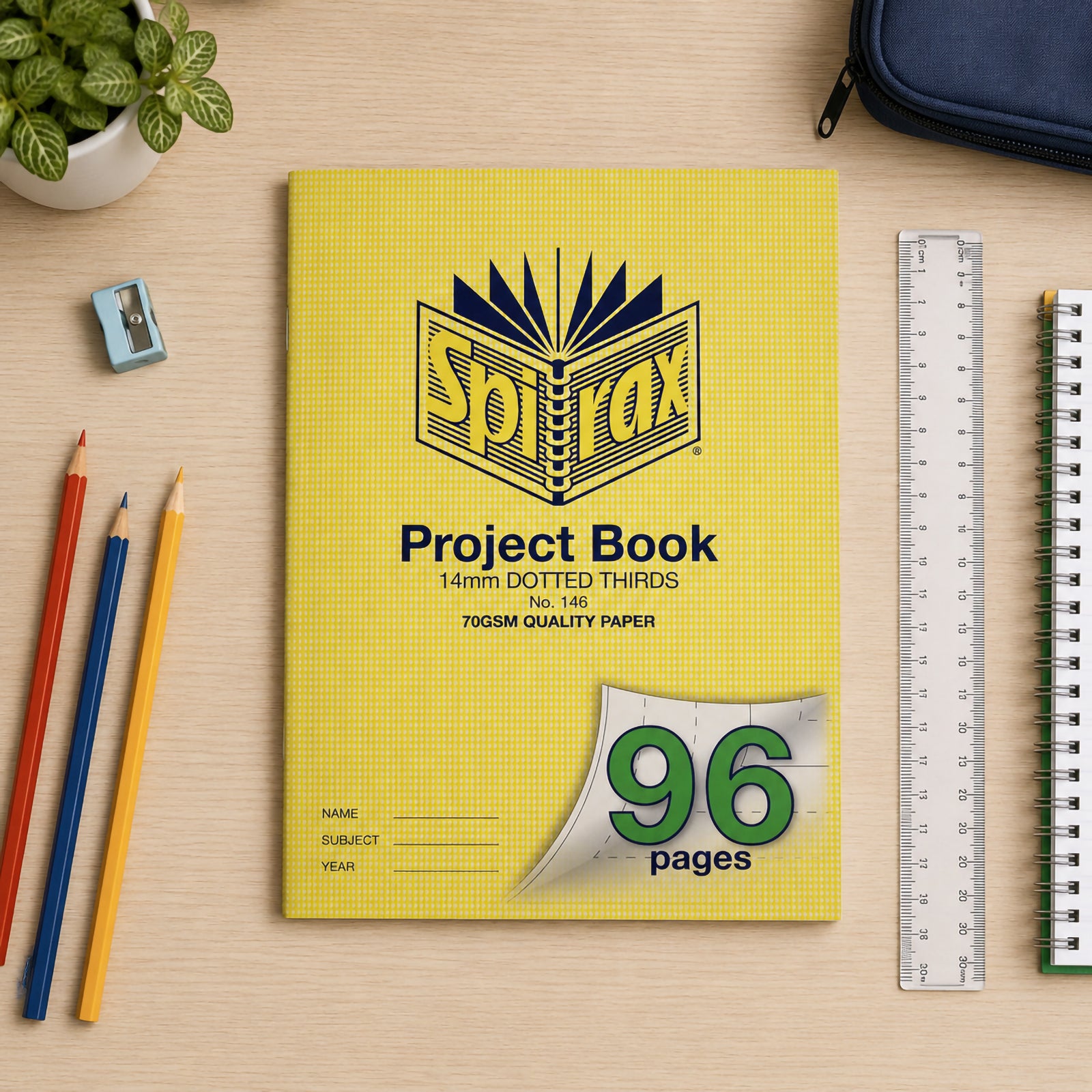 Spirax 146 A4 Project Book 96 Page 14mm Double Tramline Pack of 10 - image 5