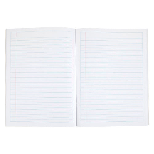 Close-up of Spirax 322 Project Book cover showing super size format and staple binding