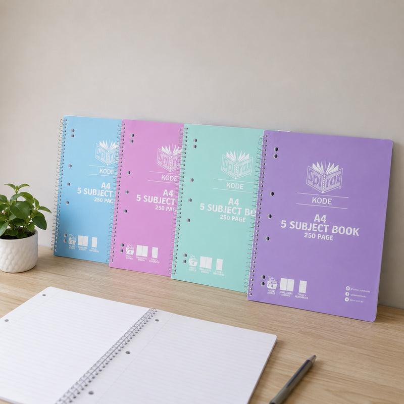 Spirax Metallic Kode A4 5-Subject Notebook Pack of 10 - image 7