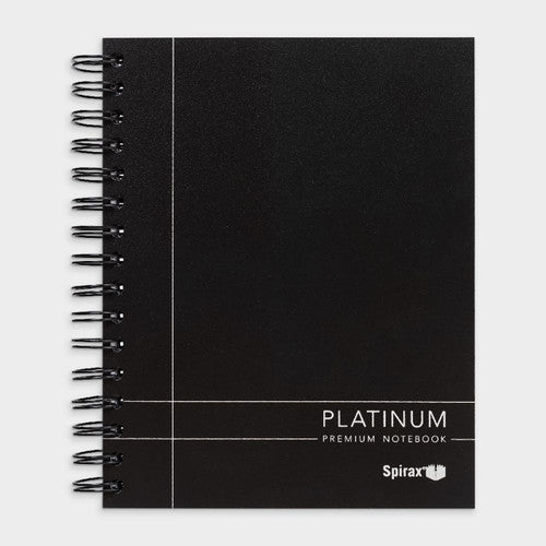 Spirax Platinum Premium Polypropylene Notebook A5 200 Page Black - image 1