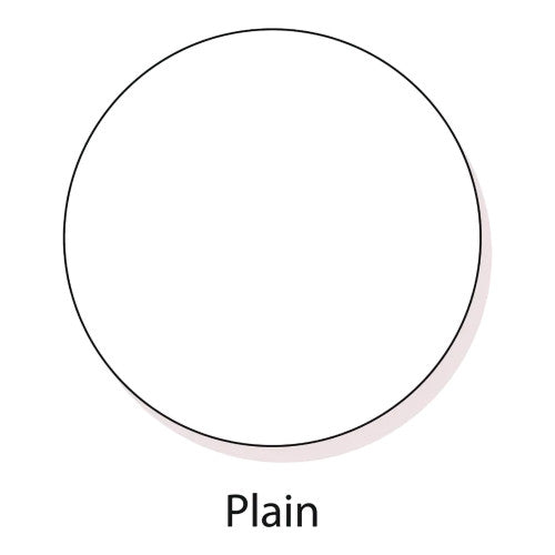 Empty outlined circle captioned Plain, the page sample showing that the Splash SP4399 pages carry no lines