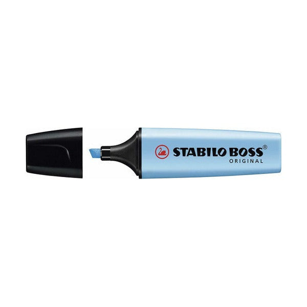 Close-up of the Stabilo Boss Original chisel tip showing 2 mm and 5 mm line width edges