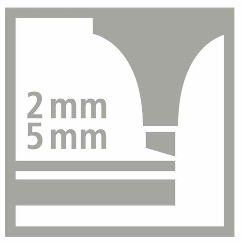 Close-up of Stabilo Boss Original Pastel chisel tip showing 2mm and 5mm line width capability