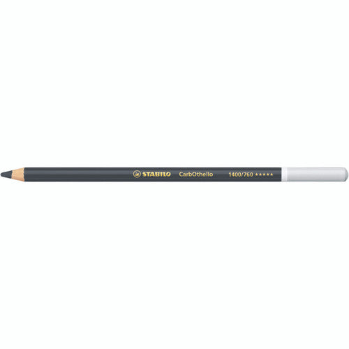Stabilo CarbOthello Lamp Black chalk-pastel coloured pencil on a white background
