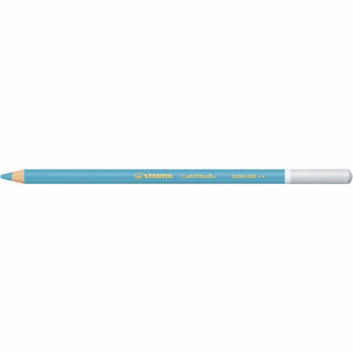 Stabilo CarbOthello chalk-pastel coloured pencil in Sky Blue on a white background
