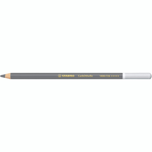 Stabilo CarbOthello chalk-pastel coloured pencil in Cold Grey 4 shown on a white background