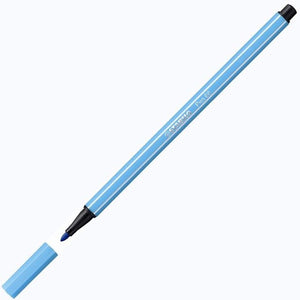 Stabilo Pen 68 Premium 1.0mm fibre tip pen in Azure on a white background