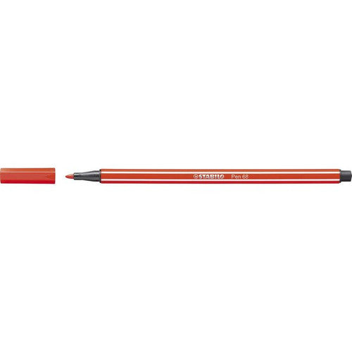 Close-up of Stabilo Pen 68 M-tip nib showing 1.0mm tip detail