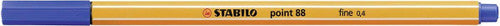 Close-up of Stabilo Point 88 metal-enclosed 0.4mm nib tip