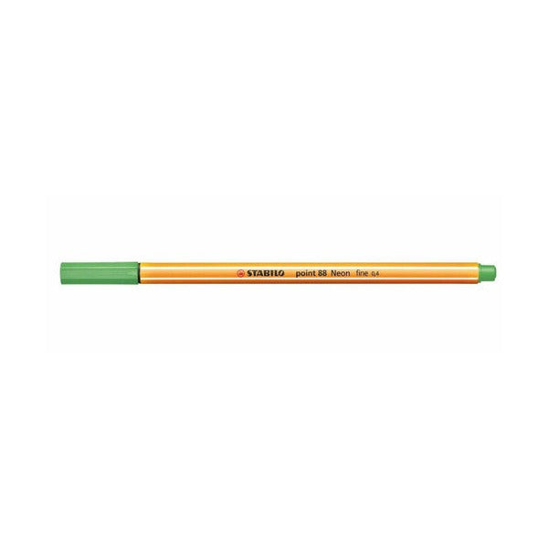 Stabilo Point 88 Fineliner Neon Green Box of 10 - image 2